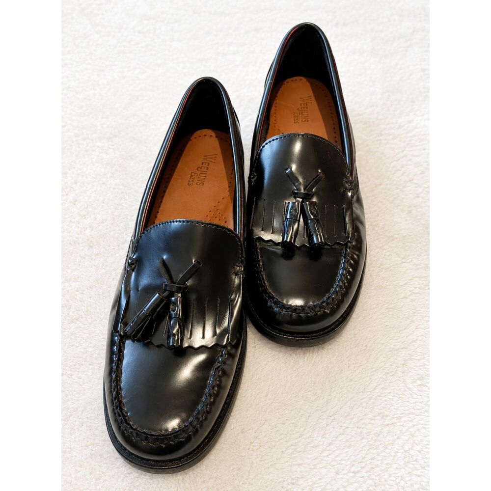 G.H. Bass Weejuns Marietta II Women's 11M Black Patent Leather Tassel Loafers